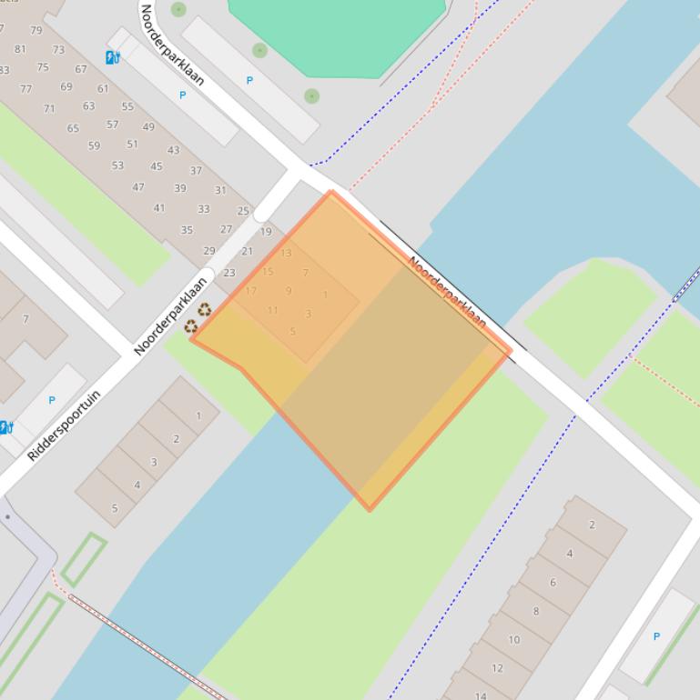 Kaart van postcodegebied 2662BN.