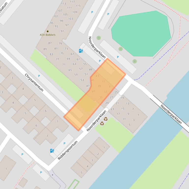 Kaart van postcodegebied 2662BR.