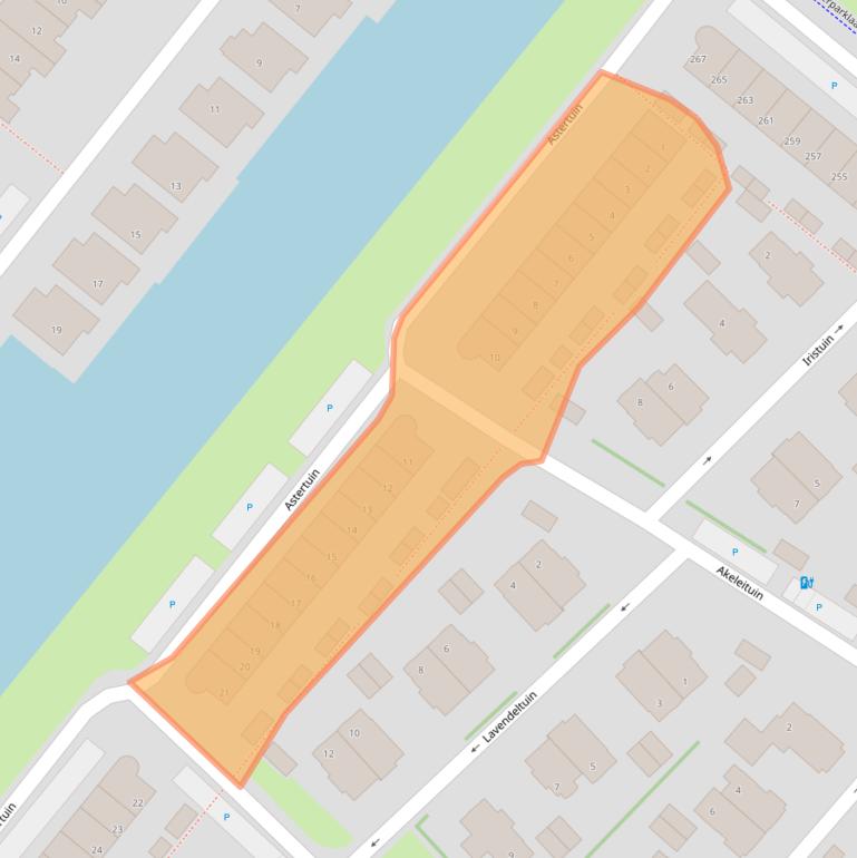 Kaart van postcodegebied 2662CE.