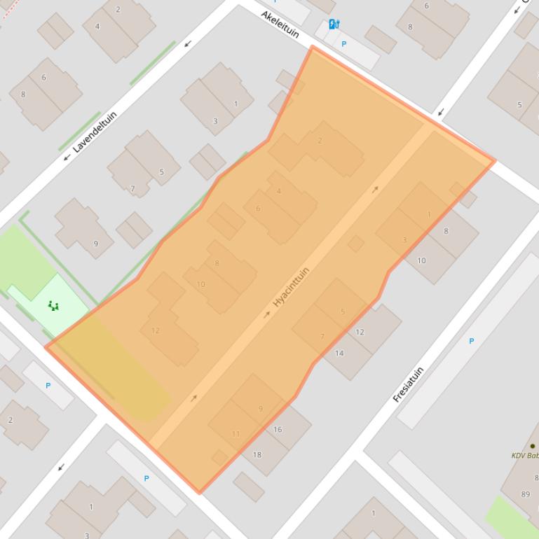 Kaart van postcodegebied 2662CM.