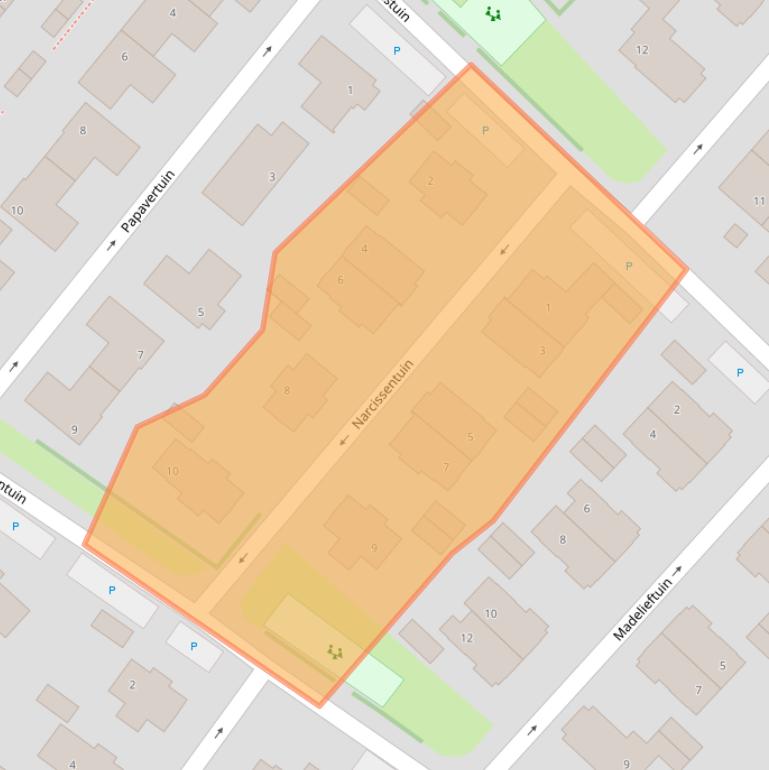 Kaart van postcodegebied 2662CV.