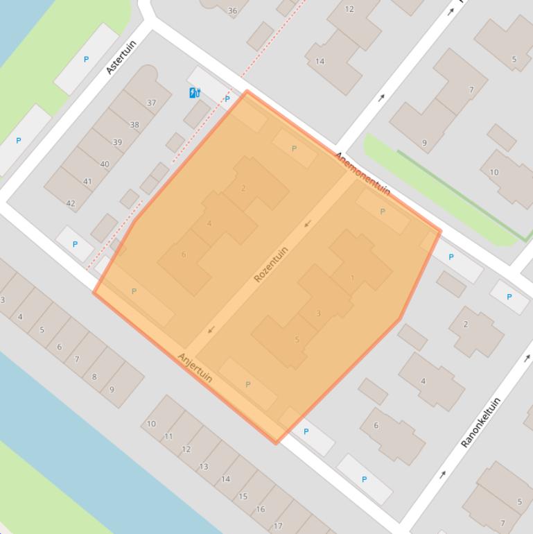 Kaart van postcodegebied 2662CX.