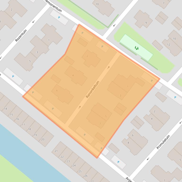 Kaart van postcodegebied 2662CZ.