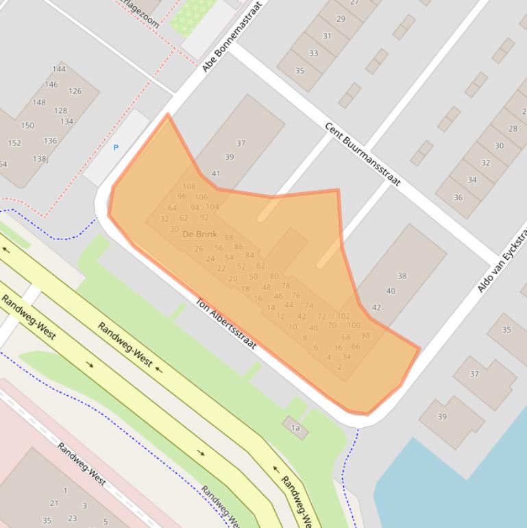 Kaart van postcodegebied 2662EC.