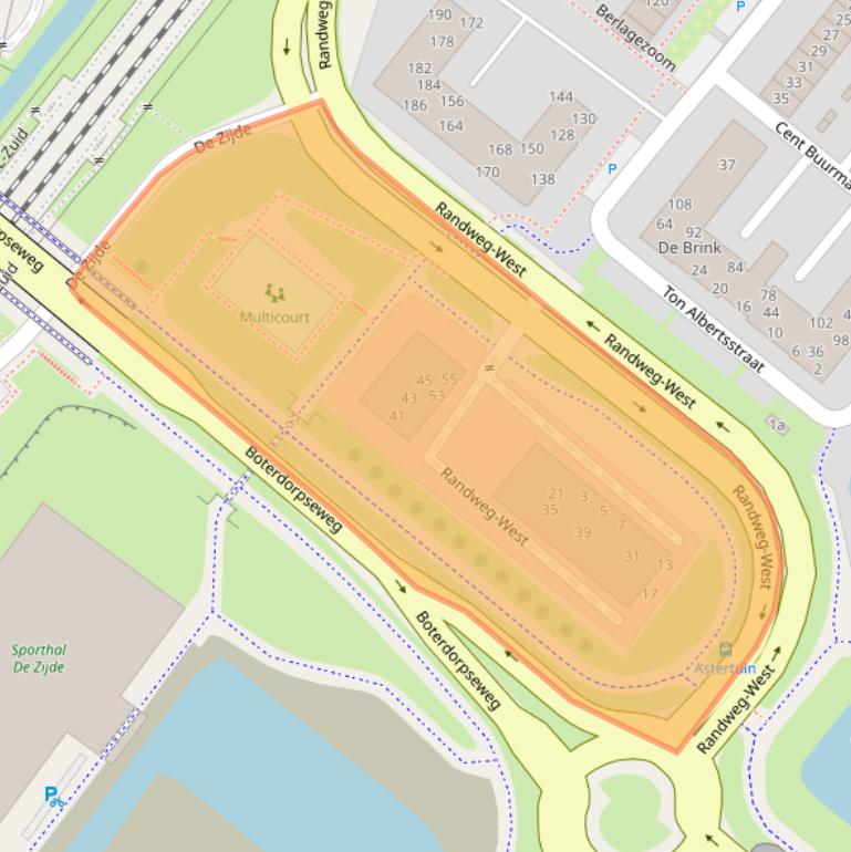 Kaart van postcodegebied 2662ER.