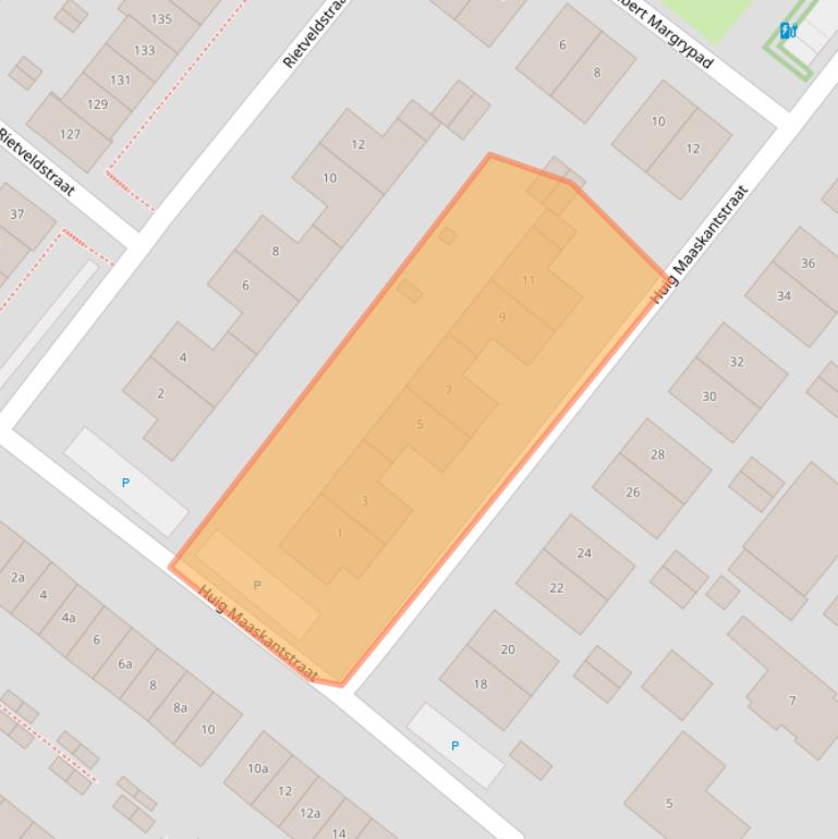 Kaart van postcodegebied 2662HC.