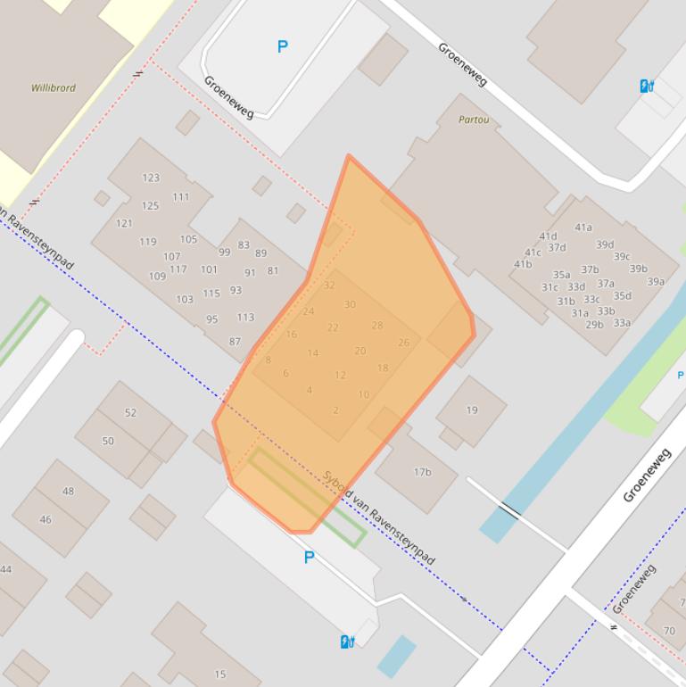 Kaart van postcodegebied 2662HJ.