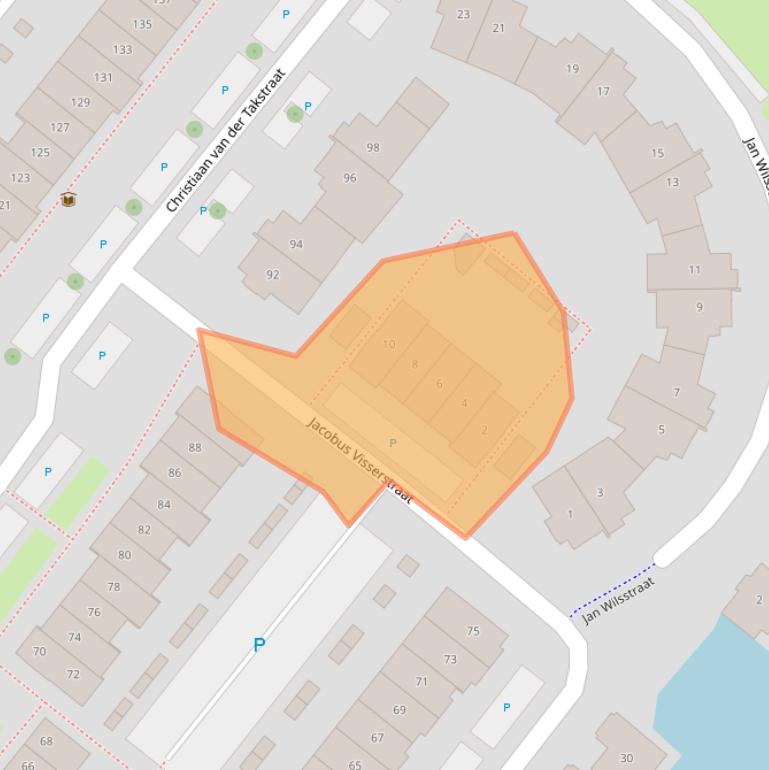 Kaart van postcodegebied 2662JL.