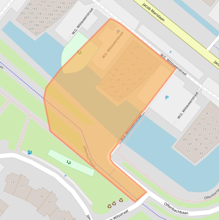 Kaart van postcodegebied 2662JP.