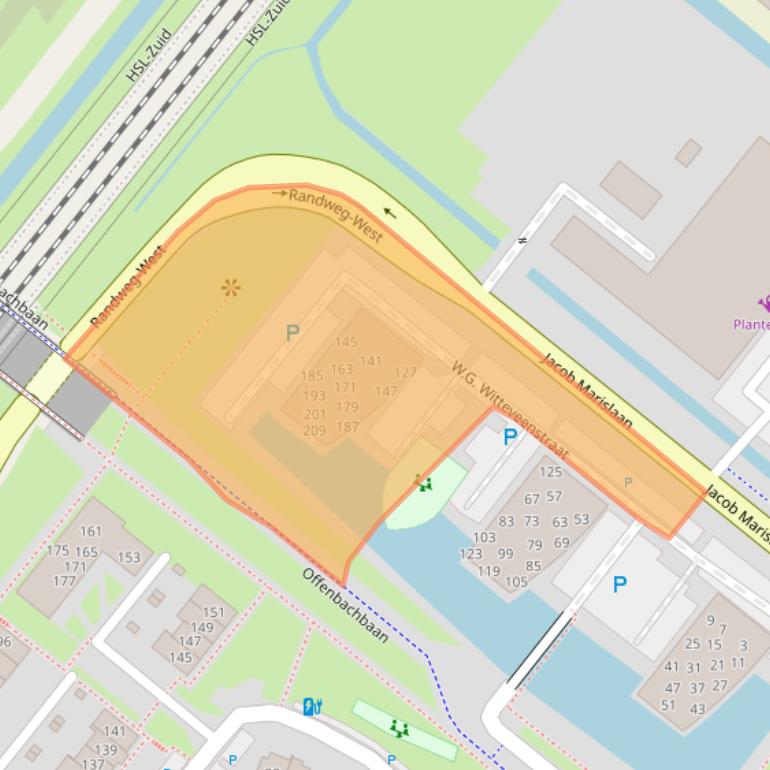 Kaart van postcodegebied 2662JR.