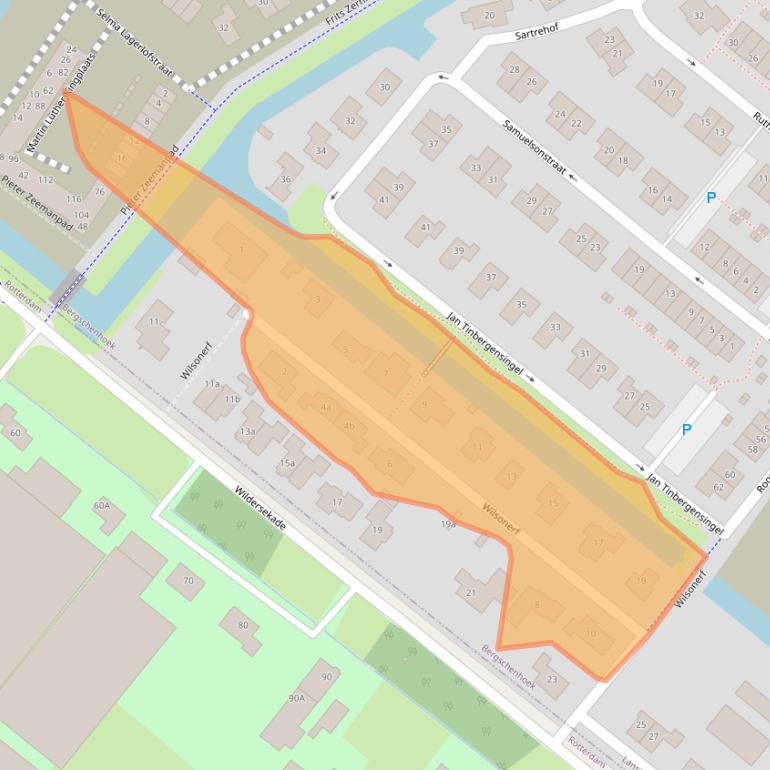 Kaart van postcodegebied 2662KA.