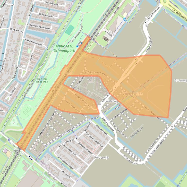 Kaart van postcodegebied 2662MA.
