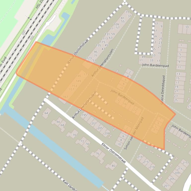Kaart van postcodegebied 2662MB.