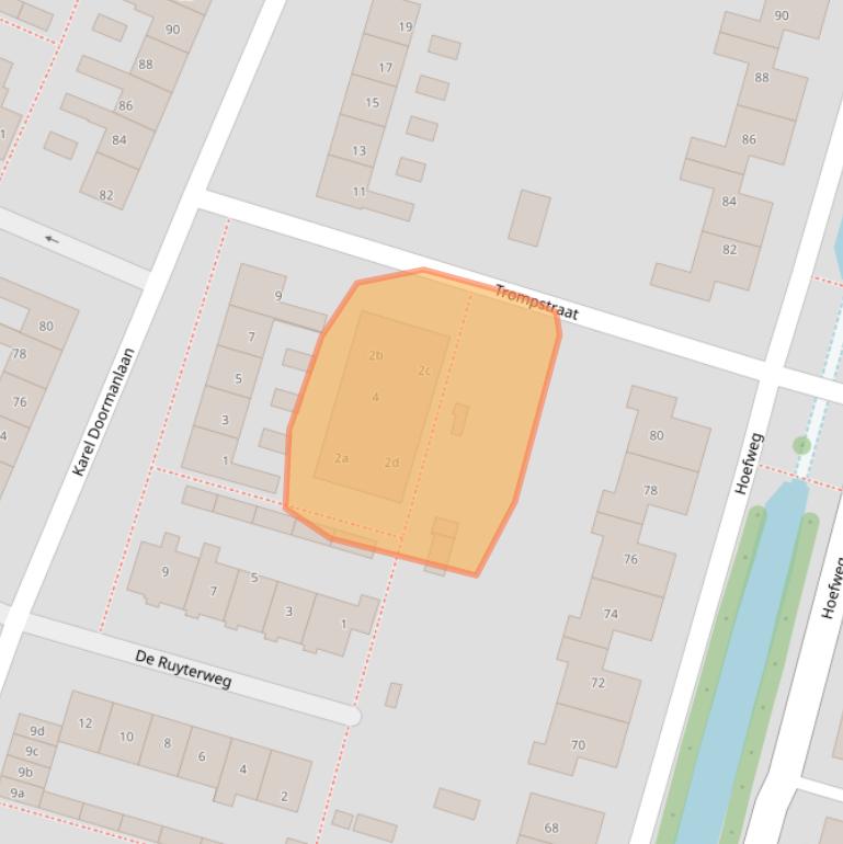 Kaart van postcodegebied 2665BC.