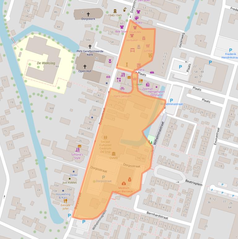 Kaart van postcodegebied 2665BG.