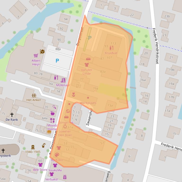 Kaart van postcodegebied 2665BH.