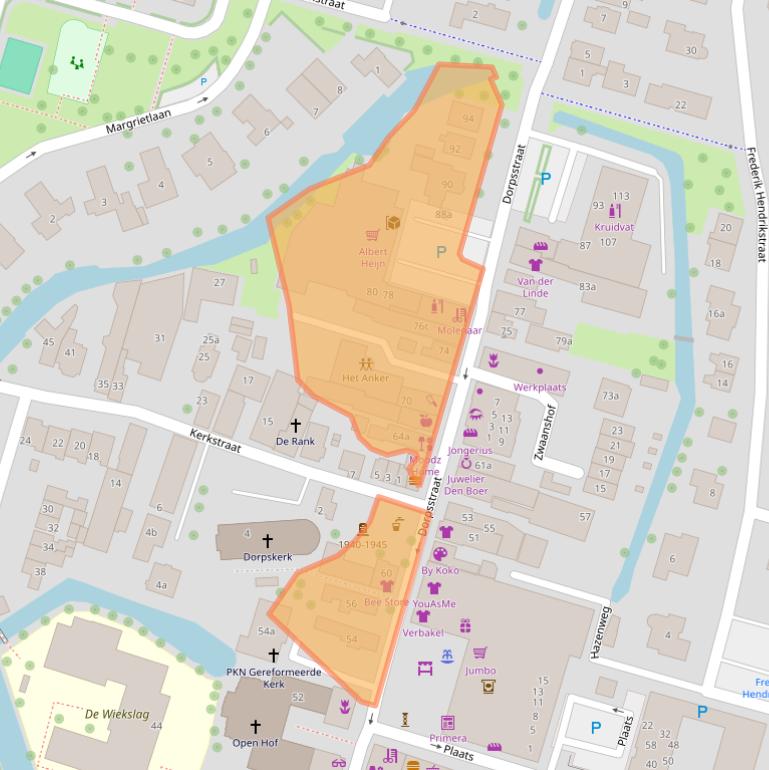 Kaart van postcodegebied 2665BK.