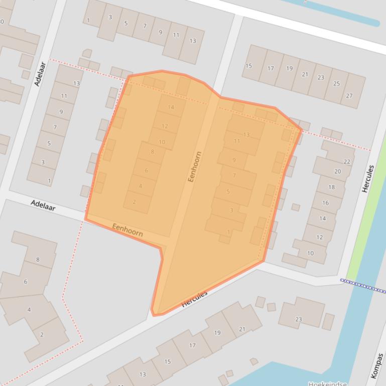 Kaart van postcodegebied 2665BN.