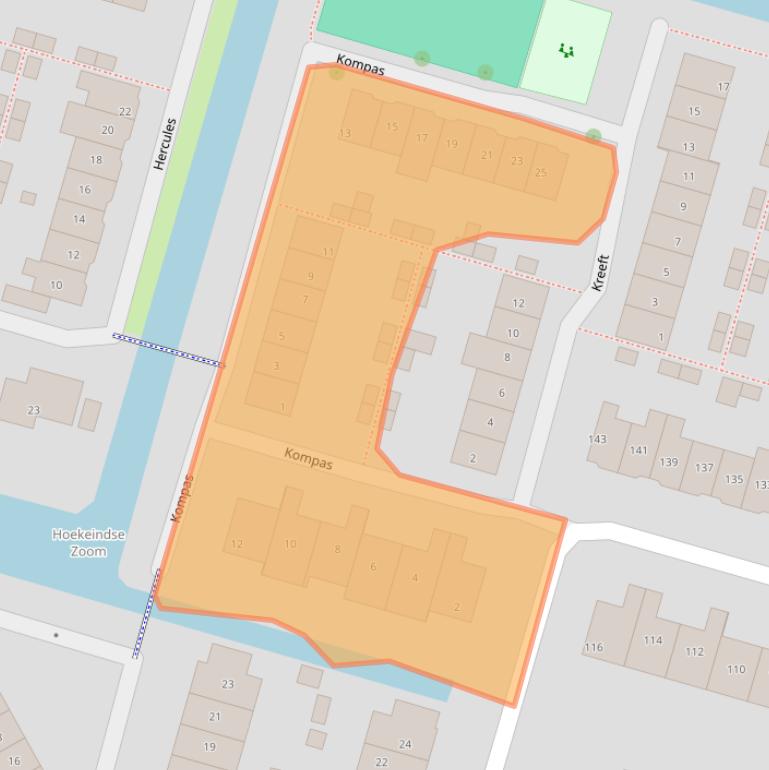 Kaart van postcodegebied 2665BP.