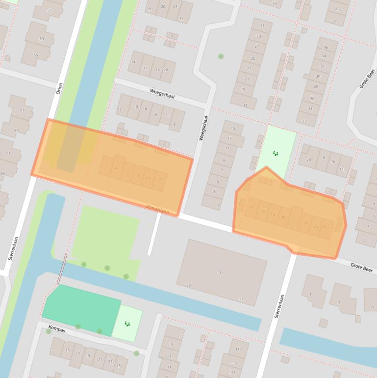 Kaart van postcodegebied 2665BT.