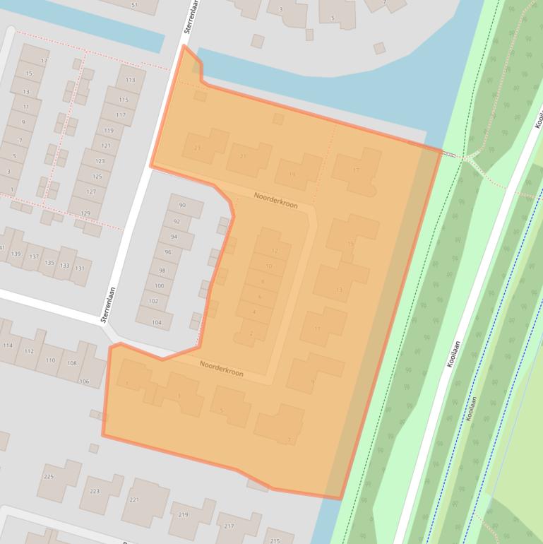 Kaart van postcodegebied 2665BW.