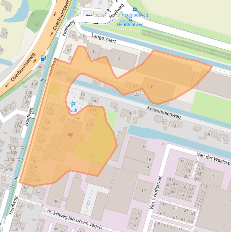 Kaart van postcodegebied 2665CD.