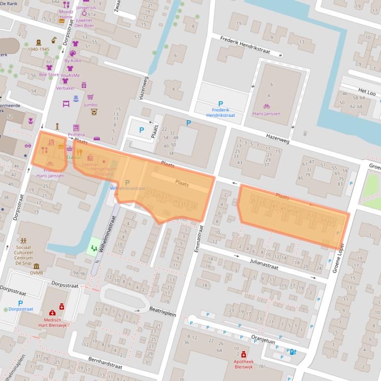 Kaart van postcodegebied 2665CM.
