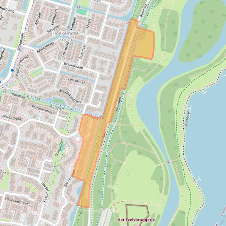 Kaart van postcodegebied 2665DW.