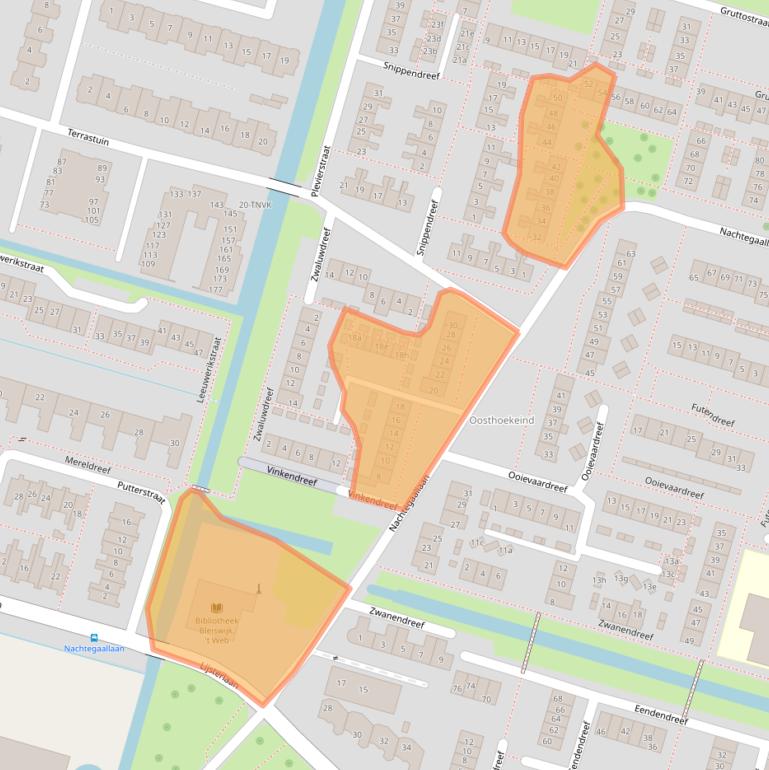 Kaart van postcodegebied 2665EH.