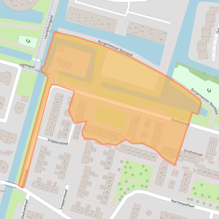 Kaart van postcodegebied 2665EK.