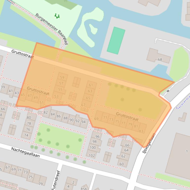 Kaart van postcodegebied 2665EL.