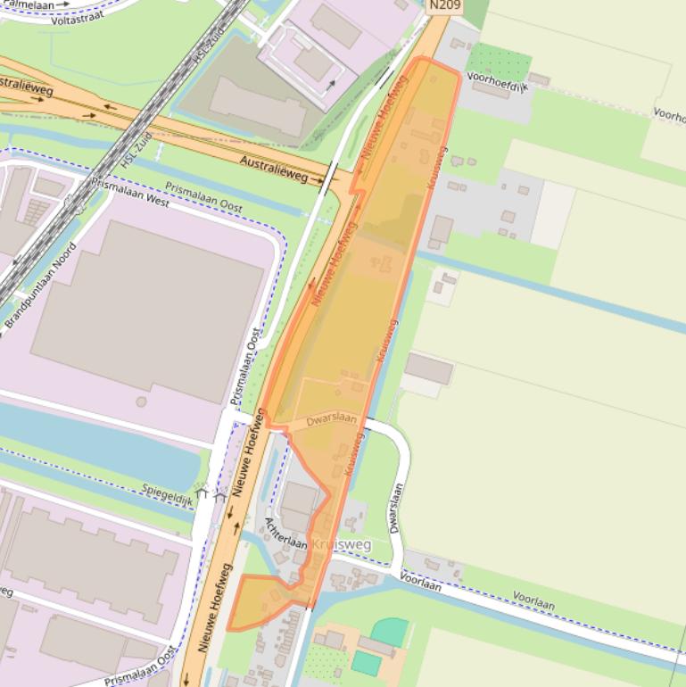 Kaart van postcodegebied 2665HD.