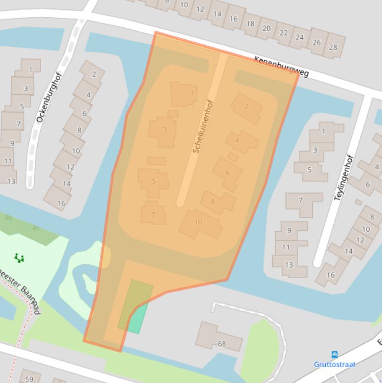 Kaart van postcodegebied 2665HG.