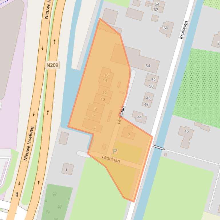 Kaart van postcodegebied 2665HL.