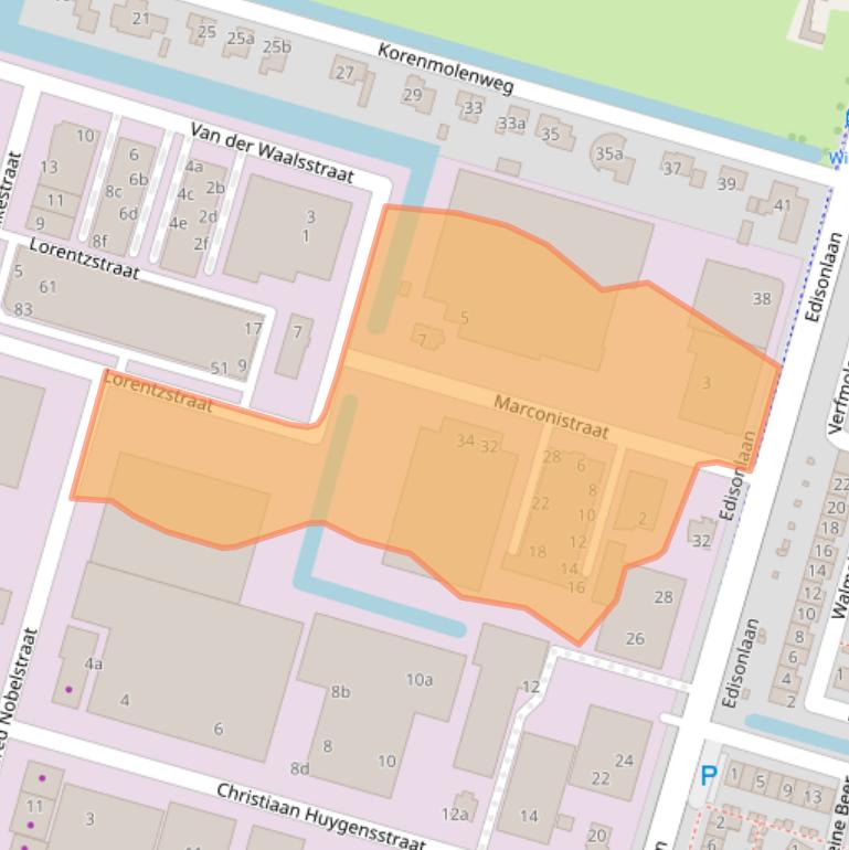 Kaart van postcodegebied 2665JE.