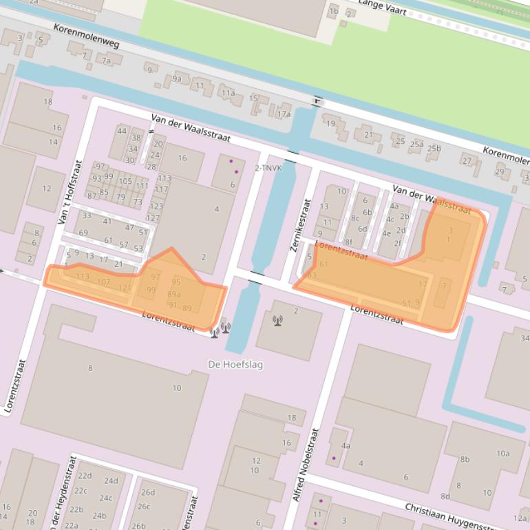 Kaart van postcodegebied 2665JG.