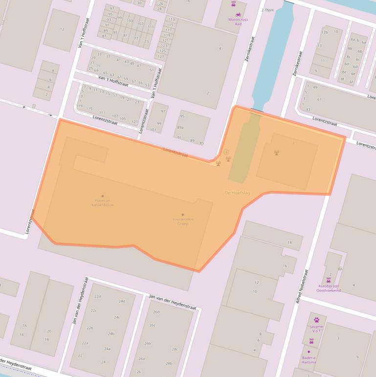 Kaart van postcodegebied 2665JH.