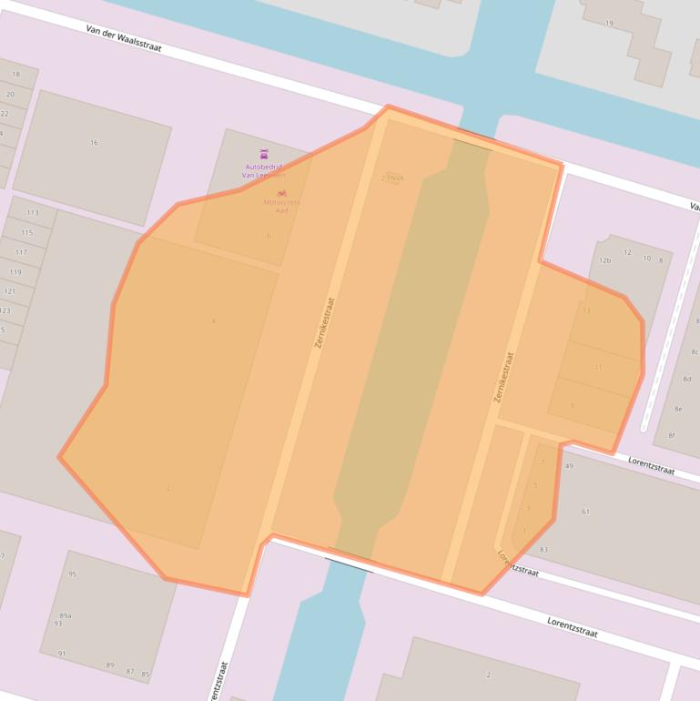 Kaart van postcodegebied 2665JJ.