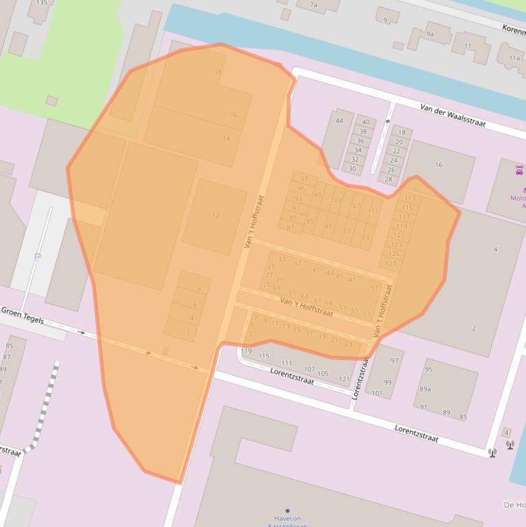 Kaart van postcodegebied 2665JL.