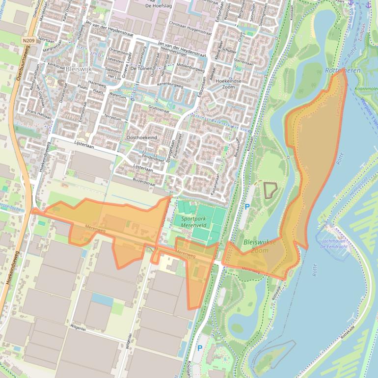 Kaart van postcodegebied 2665KM.