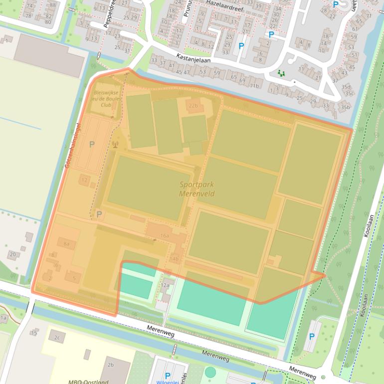 Kaart van postcodegebied 2665KP.