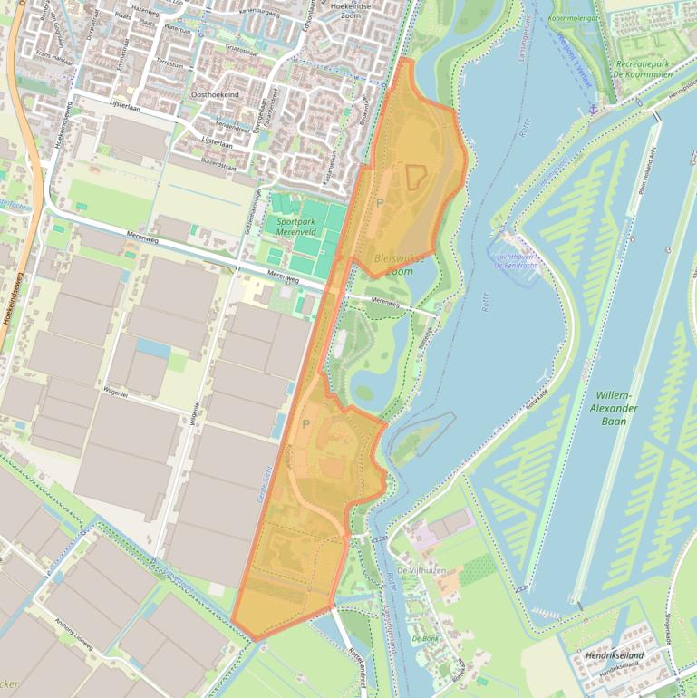 Kaart van postcodegebied 2665KR.