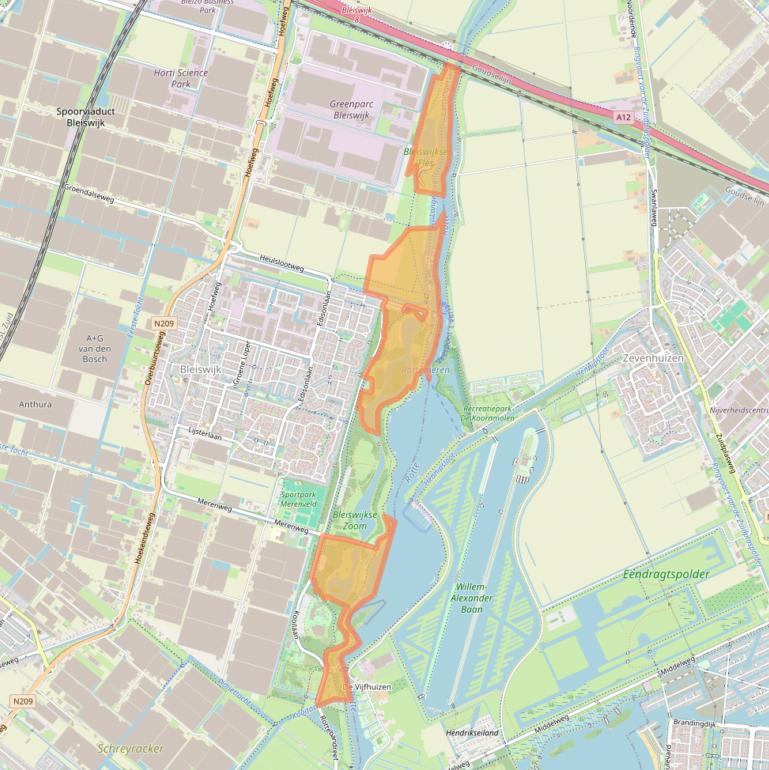 Kaart van postcodegebied 2665KS.