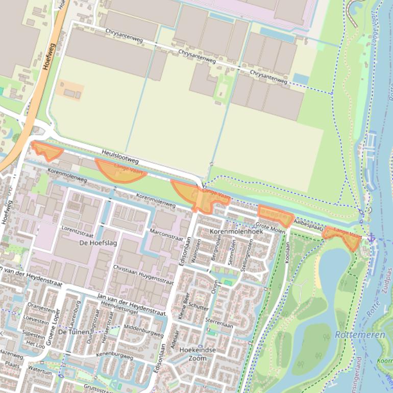 Kaart van postcodegebied 2665KT.