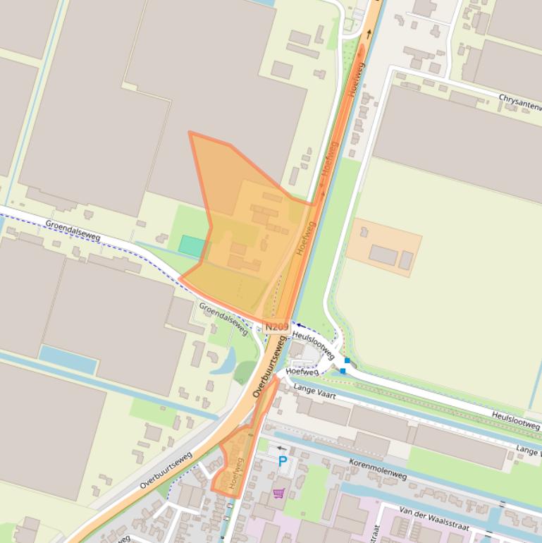 Kaart van postcodegebied 2665LC.