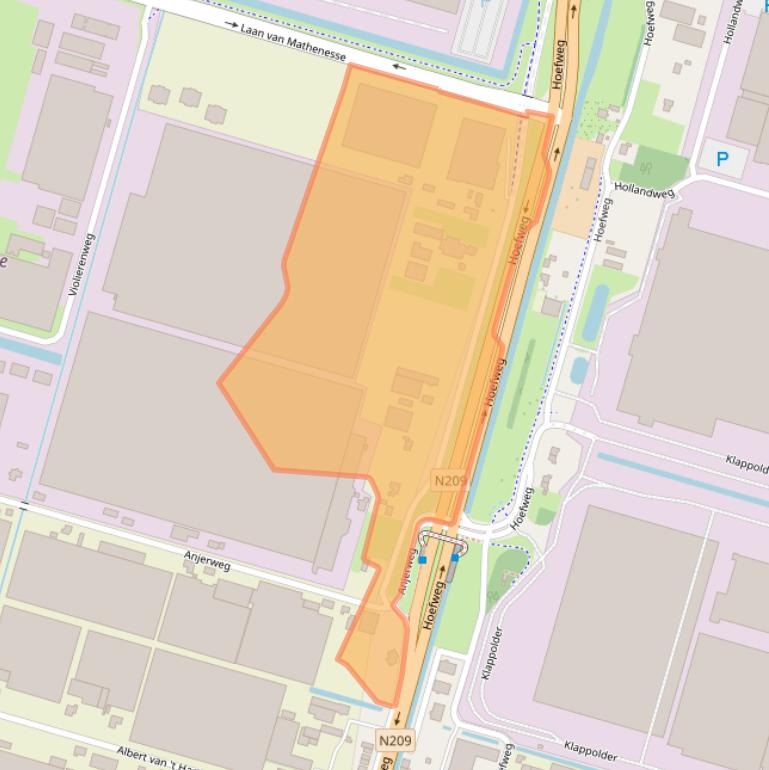 Kaart van postcodegebied 2665LE.