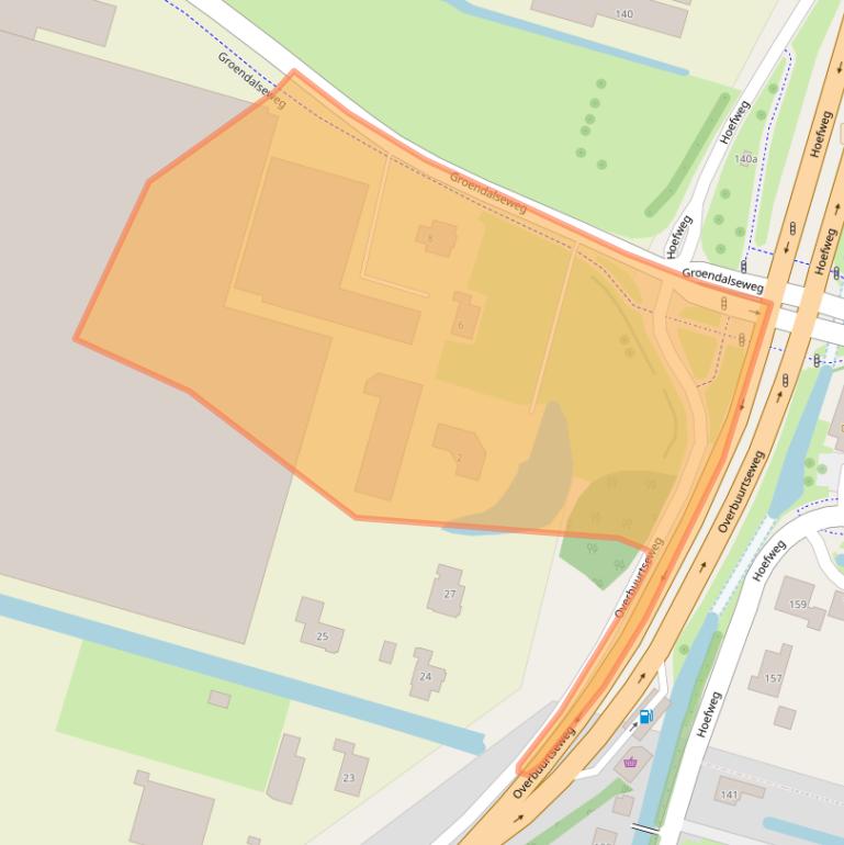 Kaart van postcodegebied 2665LH.