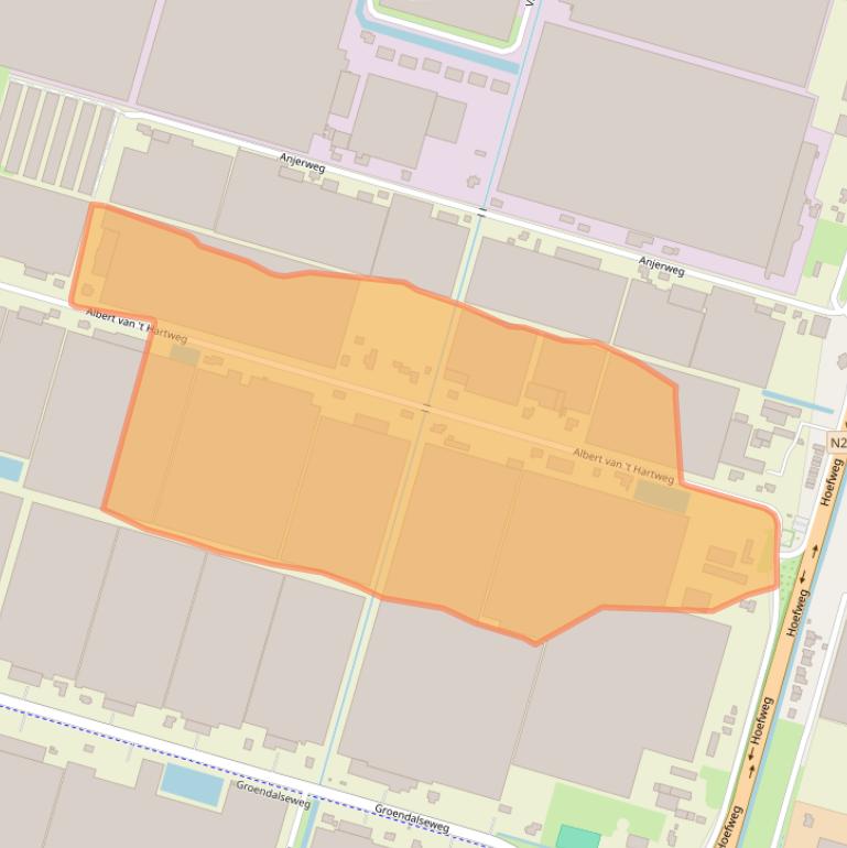 Kaart van postcodegebied 2665LJ.