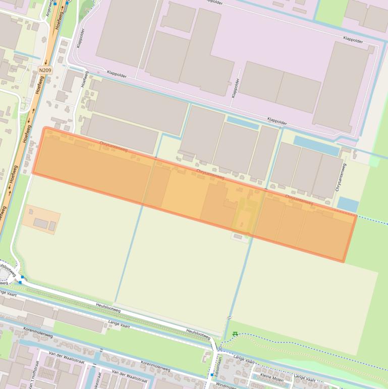 Kaart van postcodegebied 2665LK.
