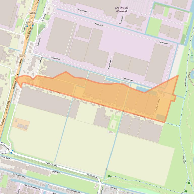 Kaart van postcodegebied 2665LL.